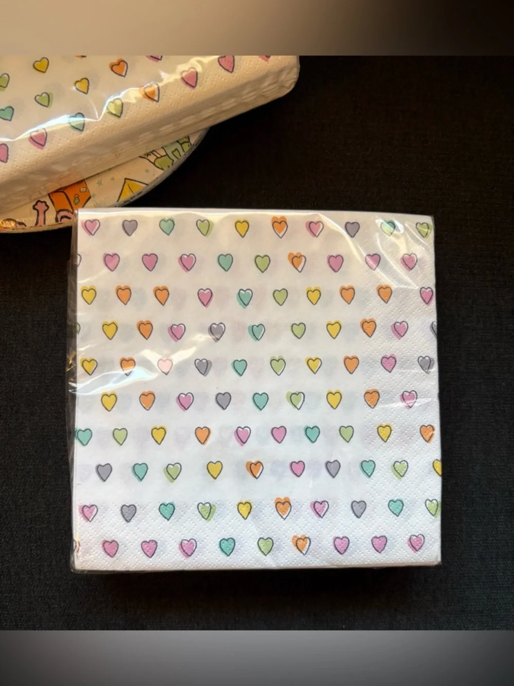 Roller Rabbit x Target 10-count Paper Plates & 60-count Disco Hearts Wave Napkin